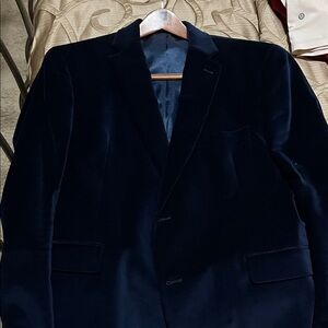 Alfani Midnight Blue Velvet Blazer